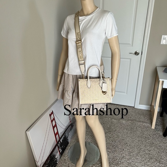 🌼Michael Kors Mirella small shopper top zip Xbody - Picture 8 of 14